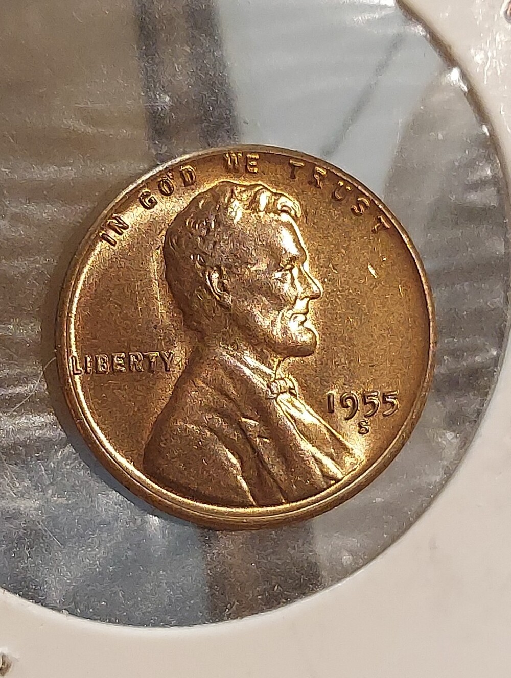 US 1955-s Lincoln Penny.